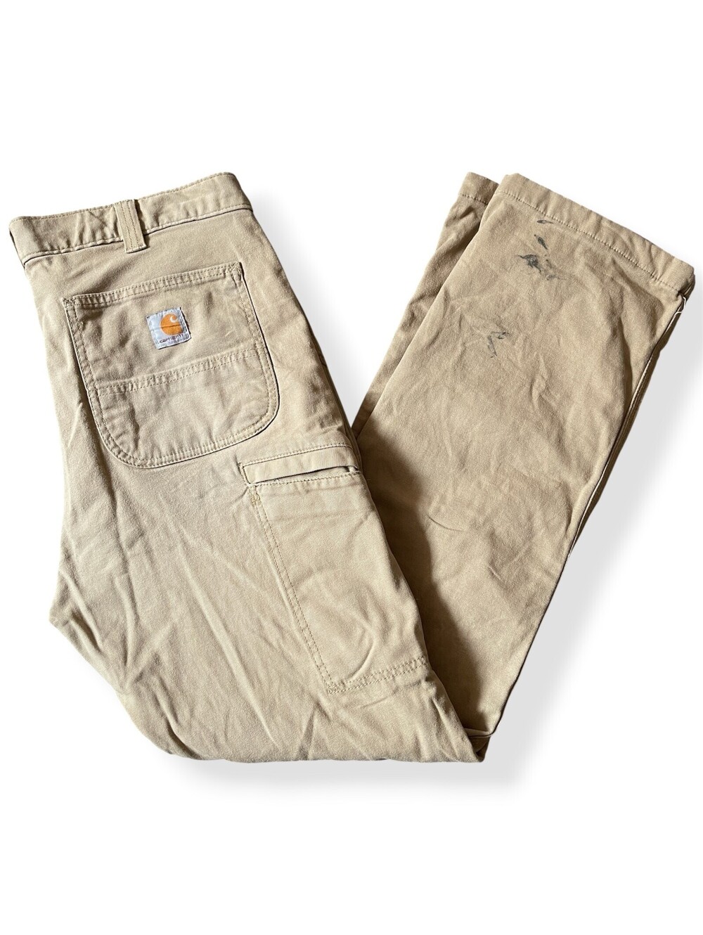 Carhartt Cargo Carpenter Pants Relaxed Fit Insulated Tan Mens 34x32